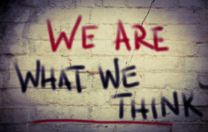 We Are What We Think Concept